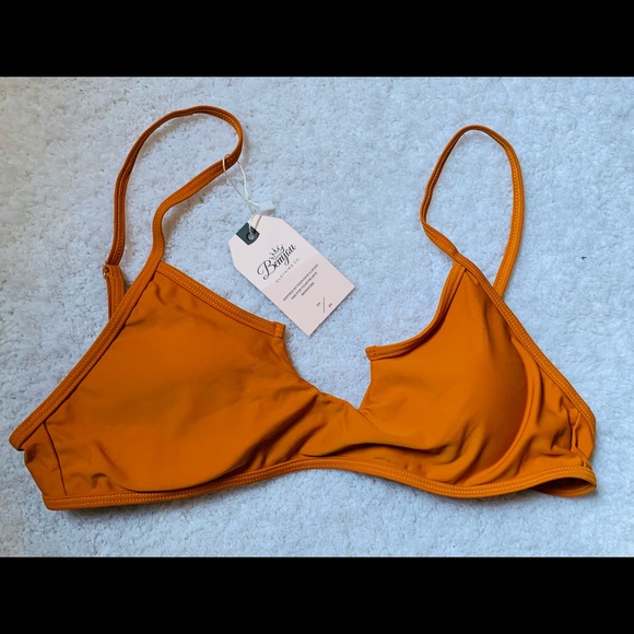 Orange rust color bikini top - Picture 2 of 6